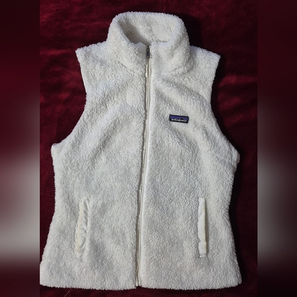 Patagonia Women Cozy White Fleece Vest